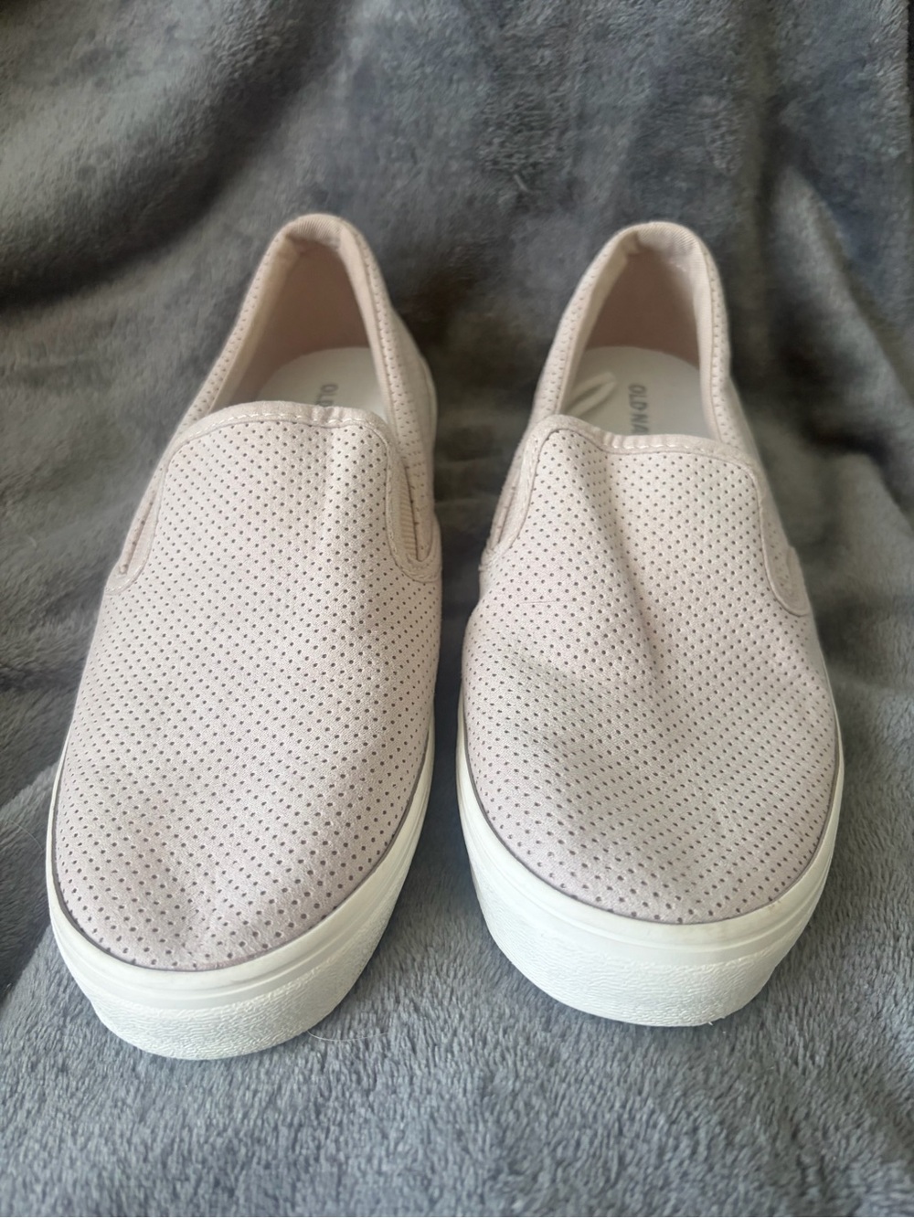 Old Navy Perforated Slip-On Sneakers - Light Blush